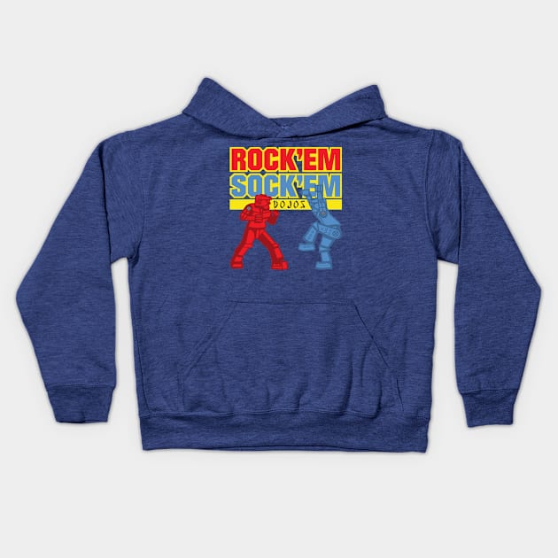 Rock Em Sock Em Dojos Kids Hoodie by stevegoll68